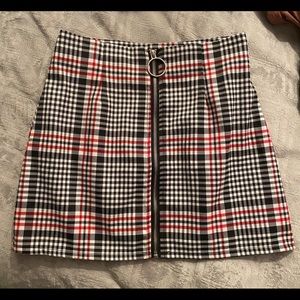 Forever 21 red&black plaid skirt